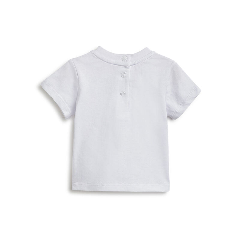 Boys Medium Grey T-shirt with Short Overalls image number 3